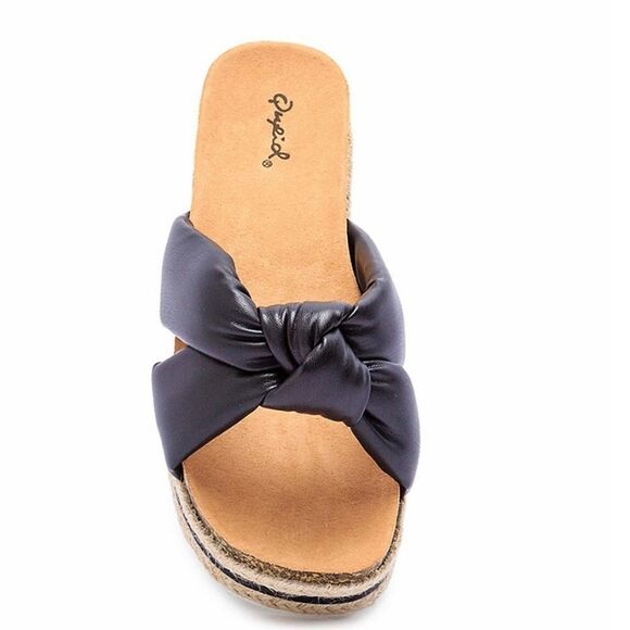 BRAND NEW QUPID CANCUN WOMEN'S PLASFORM SLIDE SANDALS - Picture 4 of 16